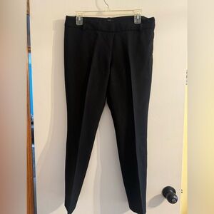 J.Crew Minnie Ankle Pants, Wool Blend, Side Zip, Slim Fit, Black, Size 6